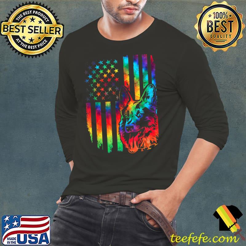 Best German Shepherd Dad Ever USA Flag Tie Dye 4th Of July T-Shirt Long Sleeve Tee Best German Shepherd Dad Ever USA Flag Tie Dye 4th Of July T-Shirt Long Sleeve Tee