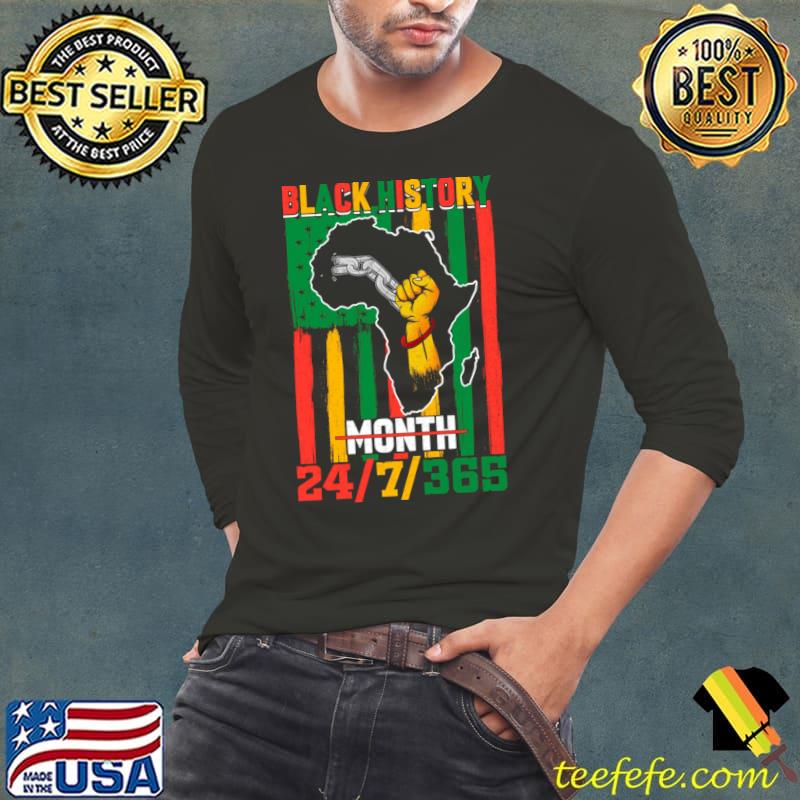 Black History Month 247365 African American Black History T-Shirt Long Sleeve Tee Black History Month 247365 African American Black History T-Shirt Long Sleeve Tee
