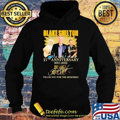 Blake Shelton 21th anniversary 2001-2022 thank you for the memories signature shirt