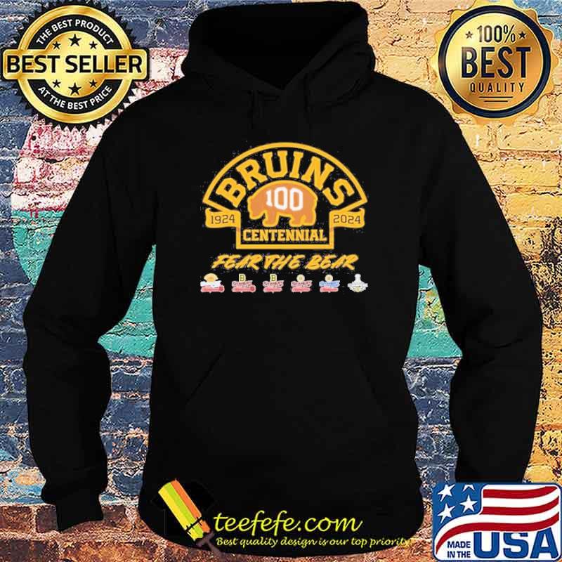 Boston Bruins 1924 2024 Centennial Fear the bear sport shirt