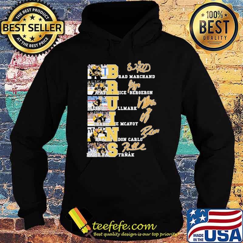 Boston Bruins Brad Marchand Patrice bergeron signatures shirt