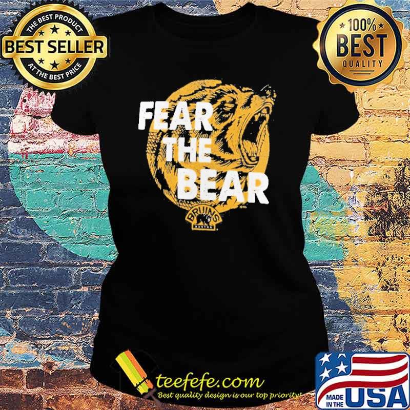 Boston Bruins fear the bear 2023 s Ladies tee Boston Bruins fear the bear 2023 s Ladies tee