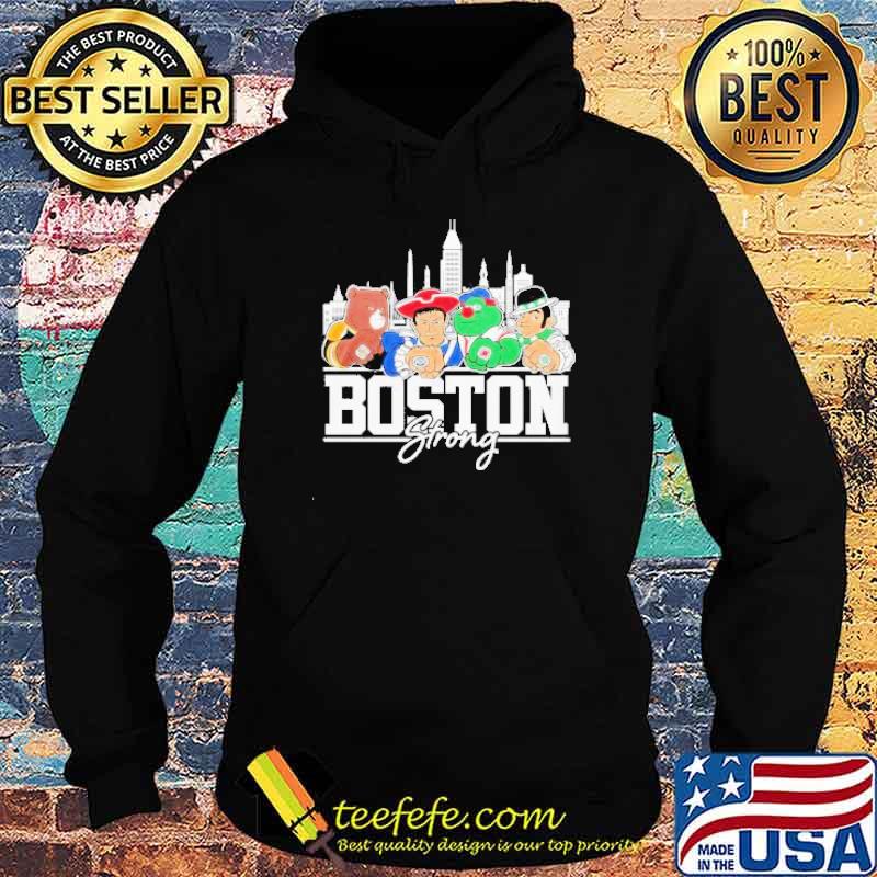 Boston Bruins New England Patriots Boston Red Sox and Boston Celtics Boston  Strong Skylines sport shirt - Limotees