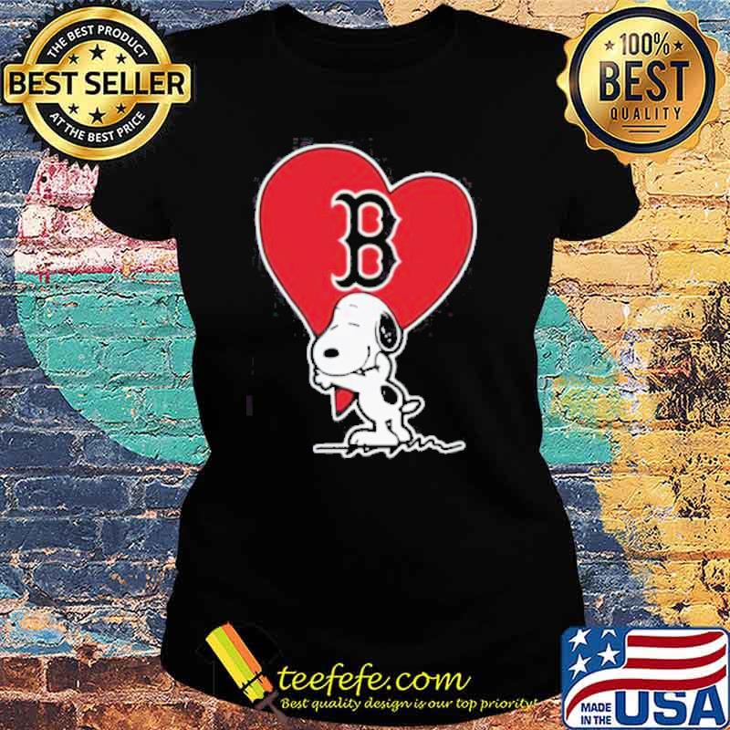 Boston Red Sox Snoopy Baseball Sports love s Ladies tee Boston Red Sox Snoopy Baseball Sports love s Ladies tee