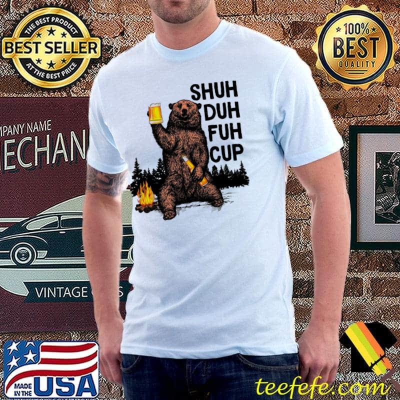 Camping Hiking I Hate People I Eat People Bear shuh duh fuh cup shirt