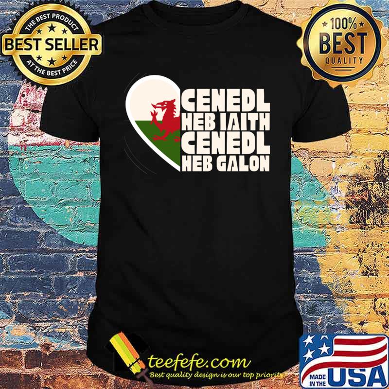 Cenedl Heb Laith Cenedl Heb Galon Symbol T-Shirt Unisex Cenedl Heb Laith Cenedl Heb Galon Symbol T-Shirt Unisex