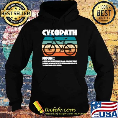 Cycopath Definition A Person Suffering From Chronic Bike Vintage Mountain Cycle T-Shirt