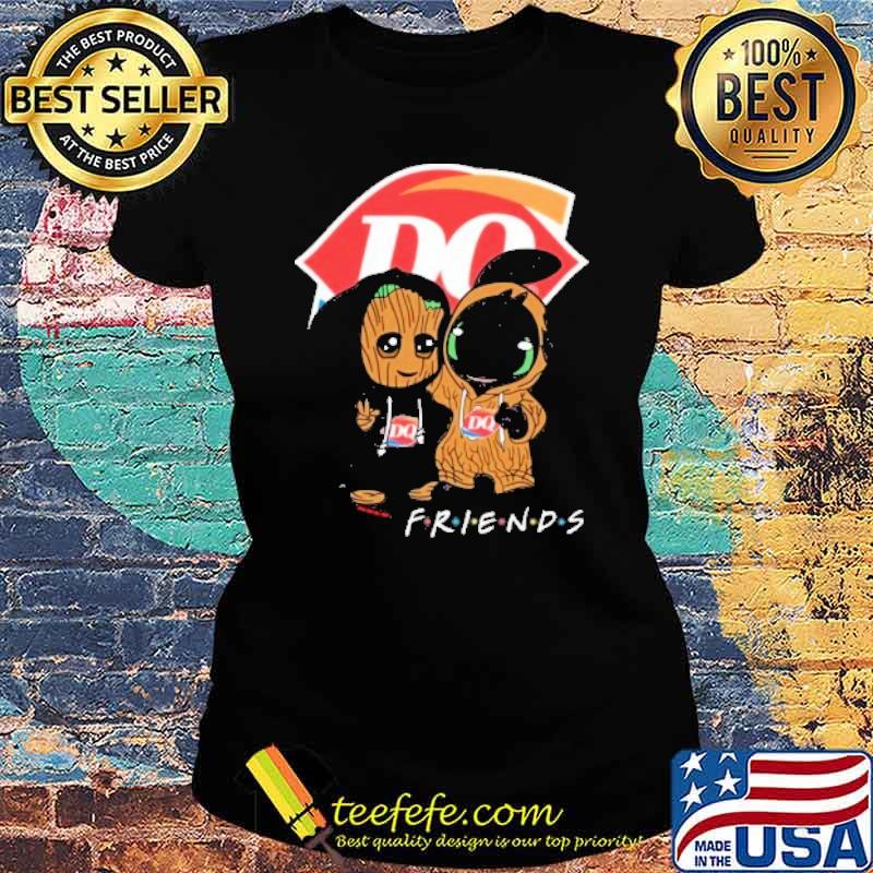 DAIRY QUEEN friends groot and toothless s Ladies tee DAIRY QUEEN friends groot and toothless s Ladies tee
