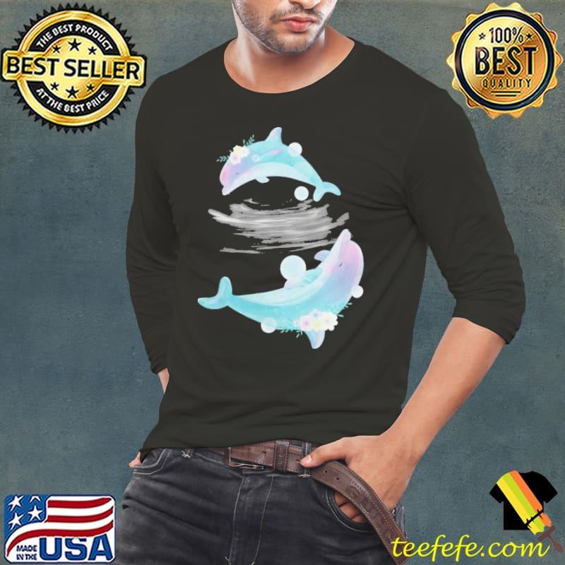 Dolphin swim together s Long Sleeve Tee Dolphin swim together s Long Sleeve Tee