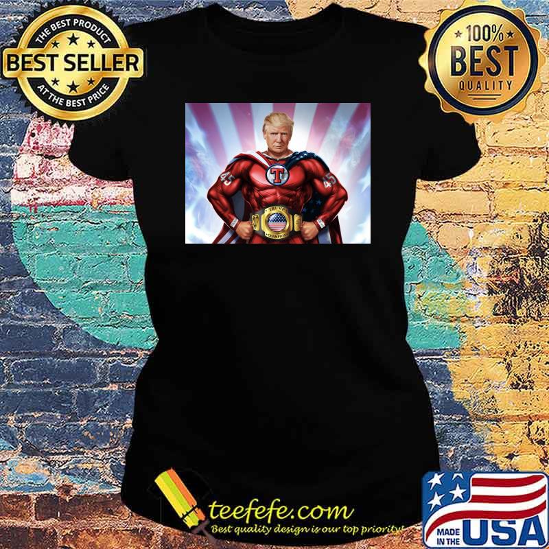 Donald Trump comback independent 45 superman America s Ladies tee Donald Trump comback independent 45 superman America s Ladies tee