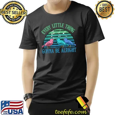 Every Little Thing Is Gonna Be Alright Bird Vintage Adorable T-Shirt