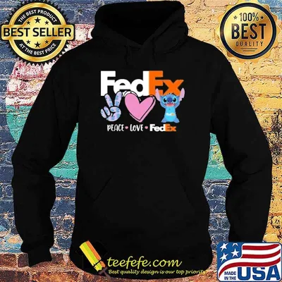 FedEx peace love stitch shirt