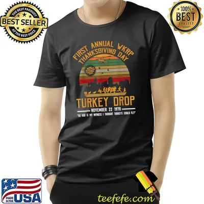 First Annual Thanksgiving Day Turkey Drop 22nd November Vintage Sunset T-Shirt