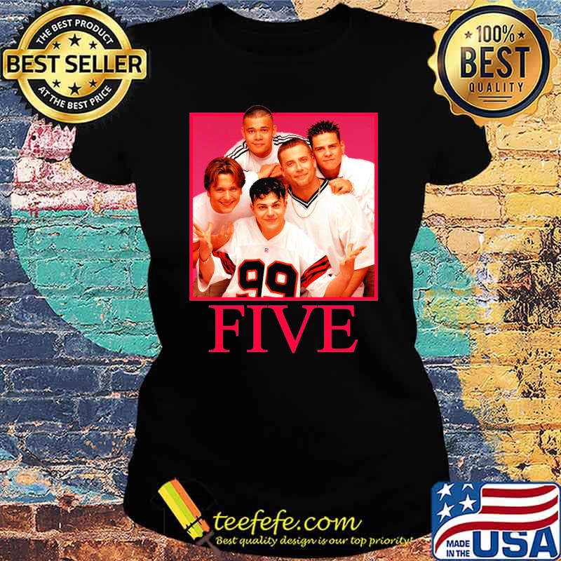 Five Boys band music s Ladies tee Five Boys band music s Ladies tee