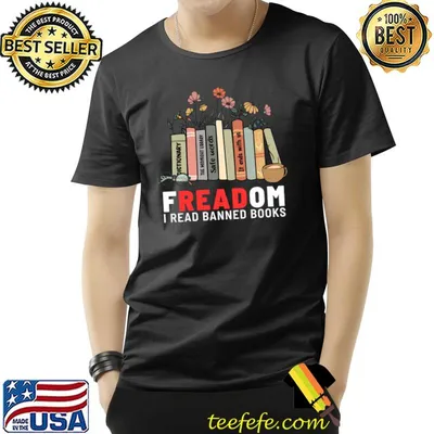 Freadom I Read Banned Books The Midmight Library Safe Words Flowers T-Shirt