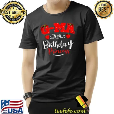 G-Ma Of The Birthday Princess Strawberry Theme Bday Party T-Shirt