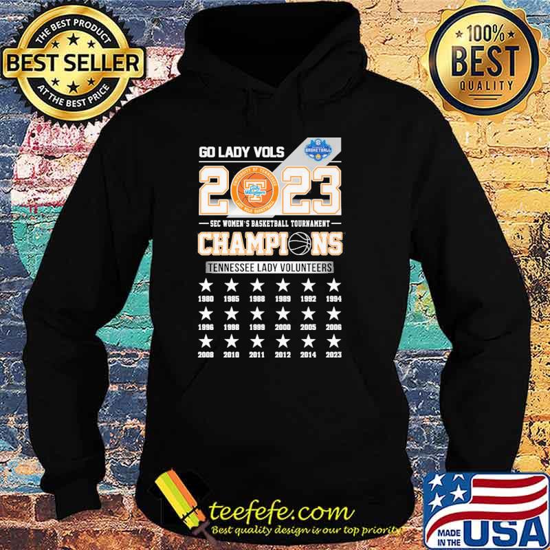 Go lady Vols 2023 university of Tennessee sec women's basketball tournament champions shirt