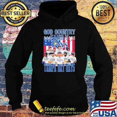 God country family Rays Tampa bay rays America flag signatures shirt