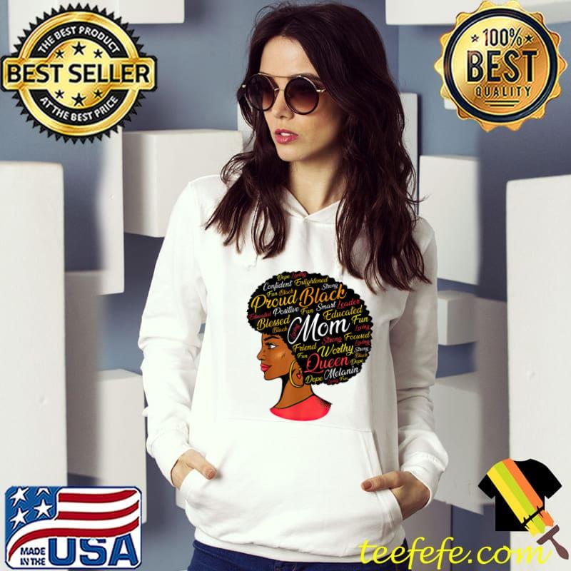 Happy Mother’s Day Black American Mom Queen Afro African T-Shirt Hoodie Happy Mother’s Day Black American Mom Queen Afro African T-Shirt Hoodie