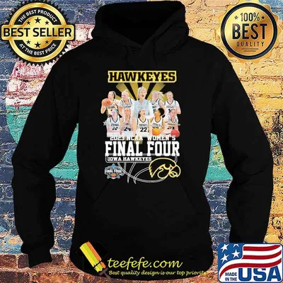 Hawkeyes 2023 NCAA women's final four Iowa Hawkeyes signatures shirt