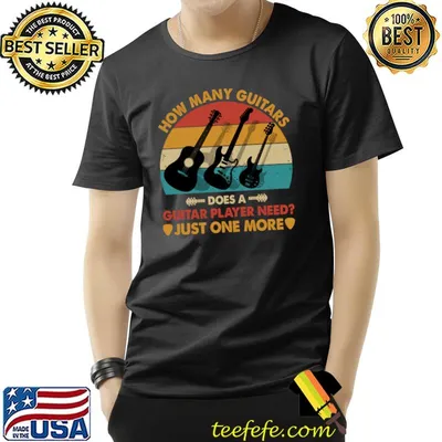 How many guitarist does a guitar player need just one more vintage T-Shirt