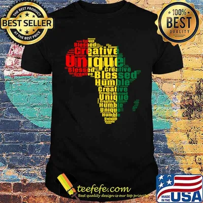 Humble Blessed Creative Unique Black History And Culture Maps T-Shirt