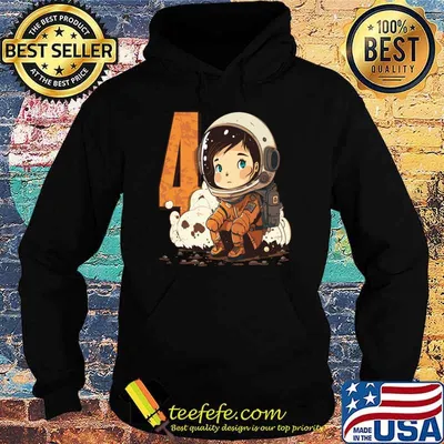 I Am 4 Astronaut Space And Rocket Children's Birthday T-Shirt