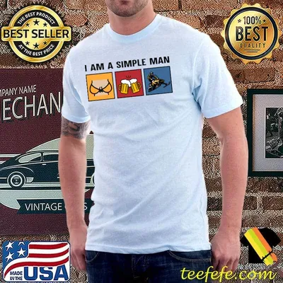 I am a simple man snowmbile beer T-Shirt