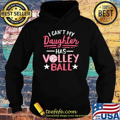 I Can't My Daughter Has Volleyball Stars T-Shirt
