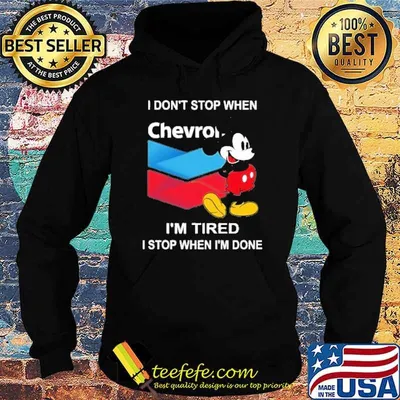 I don't stop when I'm tired I stop when I'm done Chevron mickey mouse shirt