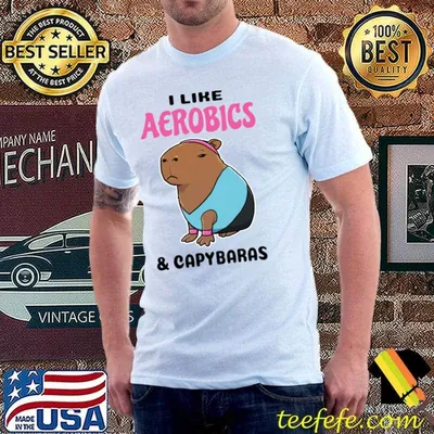 I Like Aerobics And Capybaras T-Shirt
