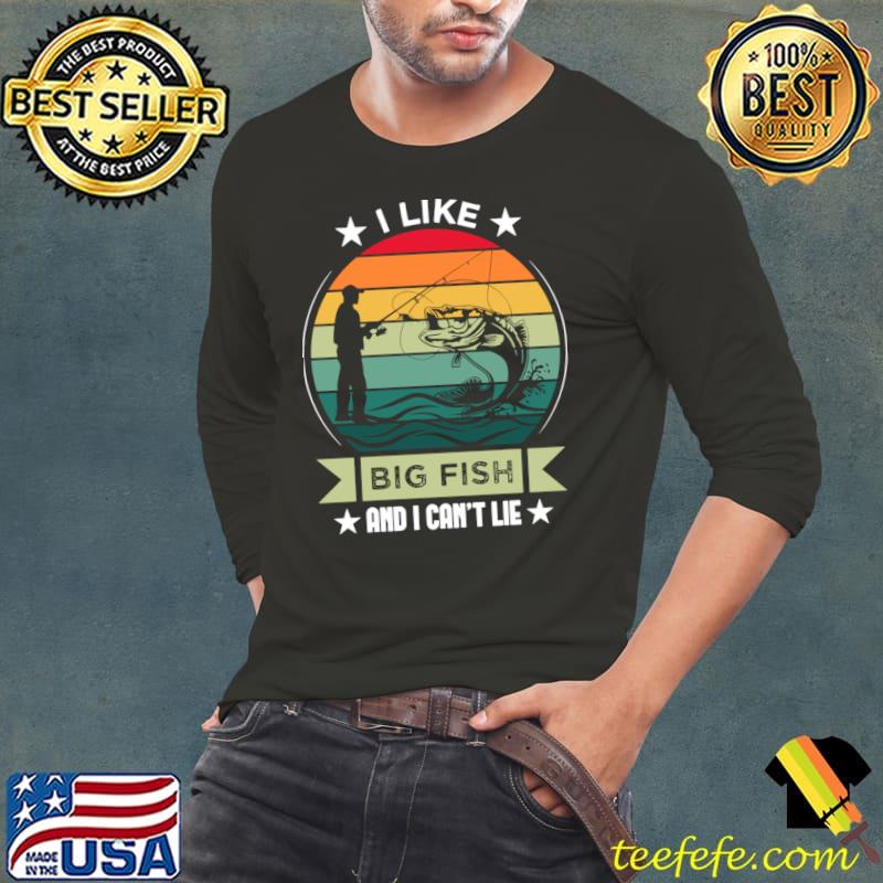I like big fish and i can't lie stars vintage sunset T-Shirt Long Sleeve Tee I like big fish and i can't lie stars vintage sunset T-Shirt Long Sleeve Tee