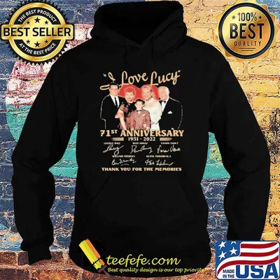 I love Lucy 71st anniversary 1951-2022 thank you for the memories signatures shirt