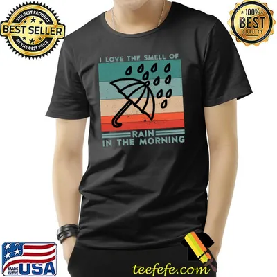 I love the smell of rain in the morning umbrella vintage T-Shirt