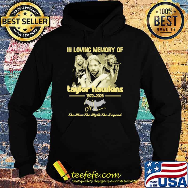 In loving memory of Taylor Hawkins 1972-2023 the man the myth the legend signature shirt In loving memory of Taylor Hawkins 1972-2023 the man the myth the legend signature shirt