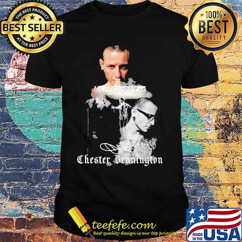 In memory of July 20, 2017 Chester Bennington signature s Unisex In memory of July 20, 2017 Chester Bennington signature s Unisex