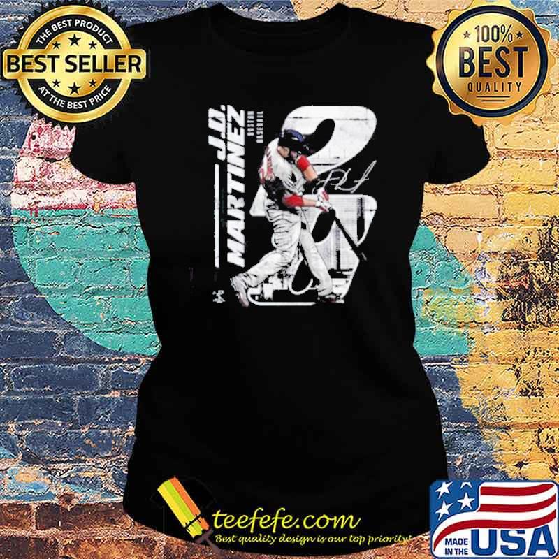 J.d. Martinez Boston Baseball signature s Ladies tee J.d. Martinez Boston Baseball signature s Ladies tee
