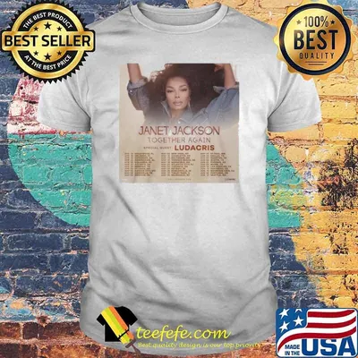 Janet Jackson Together Again Tour 2023 Ludacris shirt