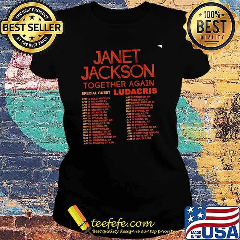 Janet Jackson Together Again Tour 2023 signature Shirt Ladies tee Janet Jackson Together Again Tour 2023 signature Shirt Ladies tee