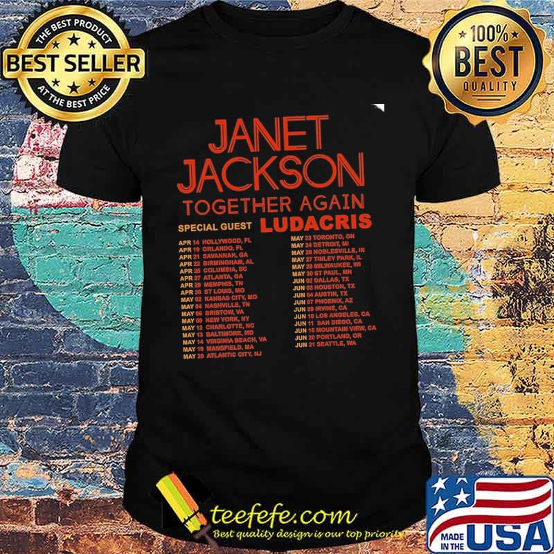 Janet Jackson Together Again Tour 2023 signature Shirt Unisex Janet Jackson Together Again Tour 2023 signature Shirt Unisex