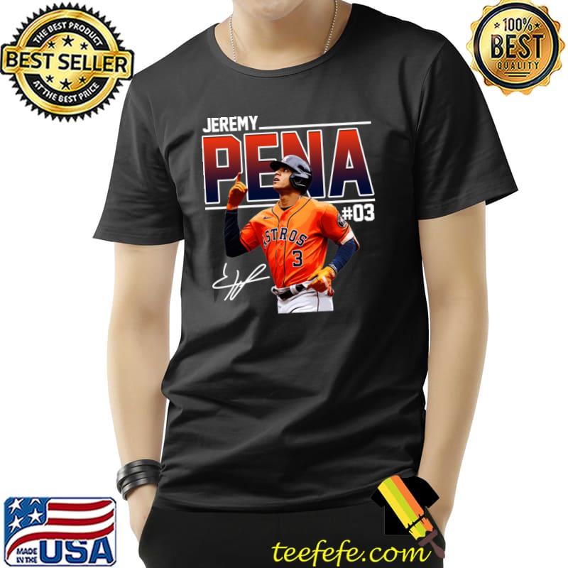 Jeremy Pena Baseball Signature Vintage Graphic Bootleg Rap Style T