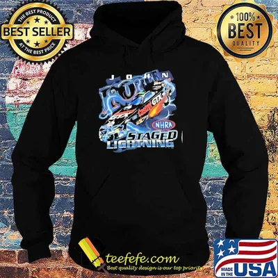 John Force staged lightning castrol shirt