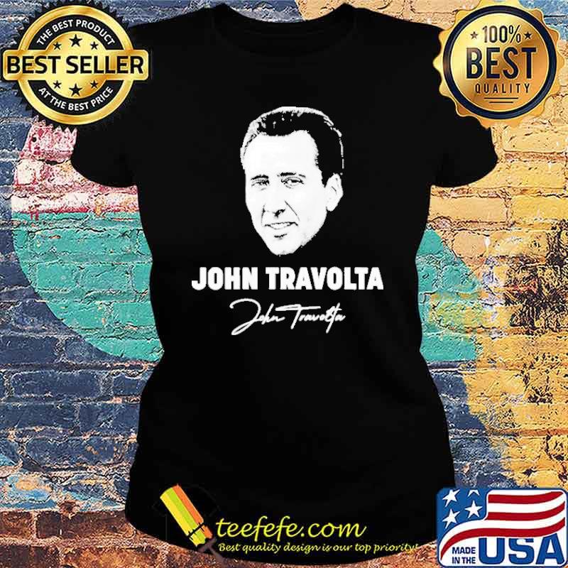 John Travolta Nicolas Cage Face Off Mashup Shirt Ladies tee John Travolta Nicolas Cage Face Off Mashup Shirt Ladies tee