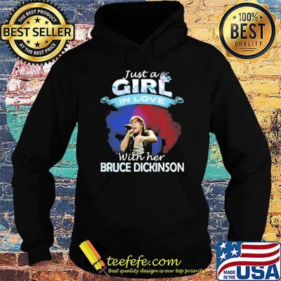 Just a girl in love with her Bruce Dickinson shirt