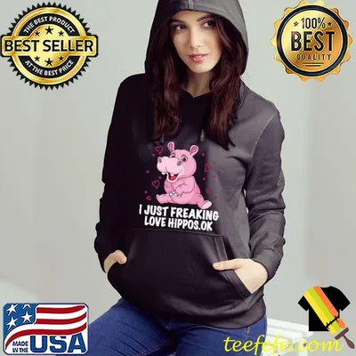Just freaking love hippos hippo pet lover cool novelty T-Shirt