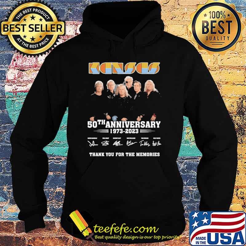 Kansas 50th anniversary 1973-2023 thank you for the memories signatures shirt