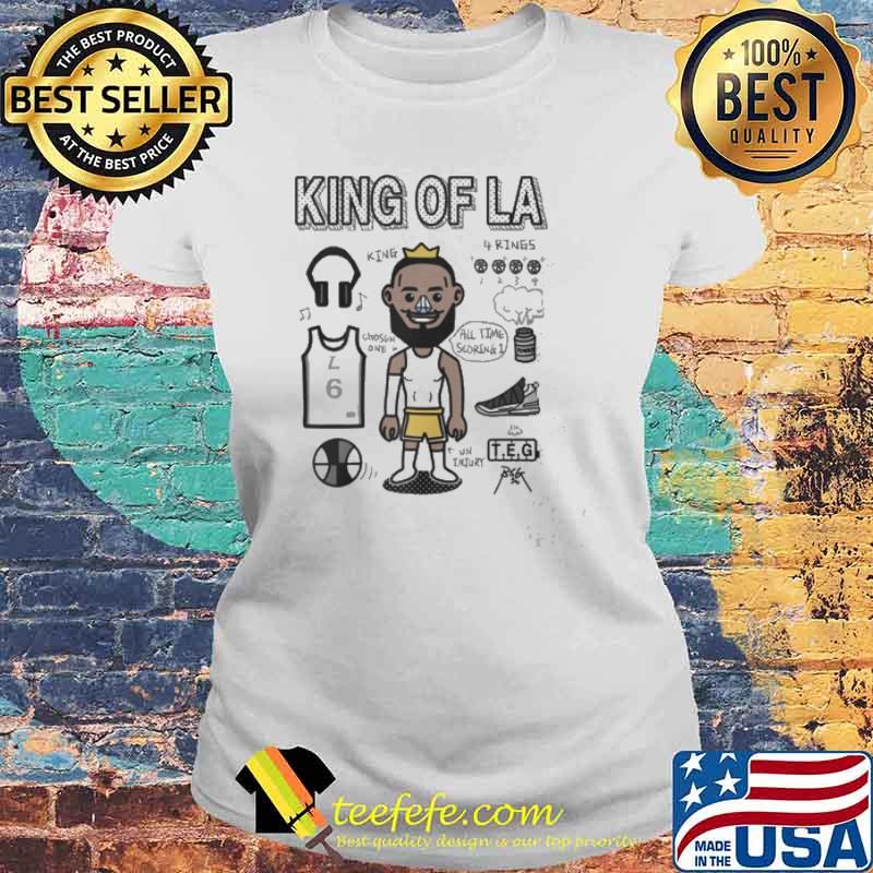 King of LA all time scoring rings s Laides tee King of LA all time scoring rings s Laides tee