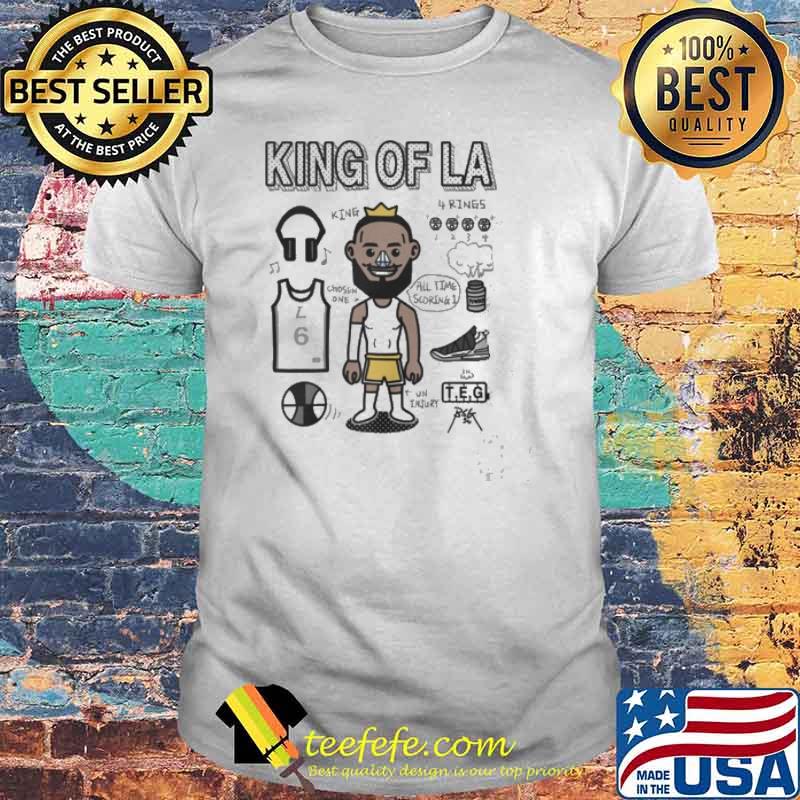 King of LA all time scoring rings shirt King of LA all time scoring rings shirt