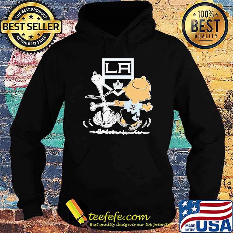 Los Angeles Kings Snoopy and Charlie Brown dancing sport shirt