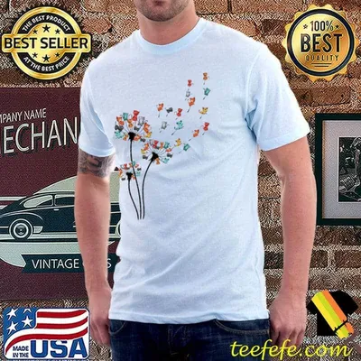 Love cats dandelion shirt